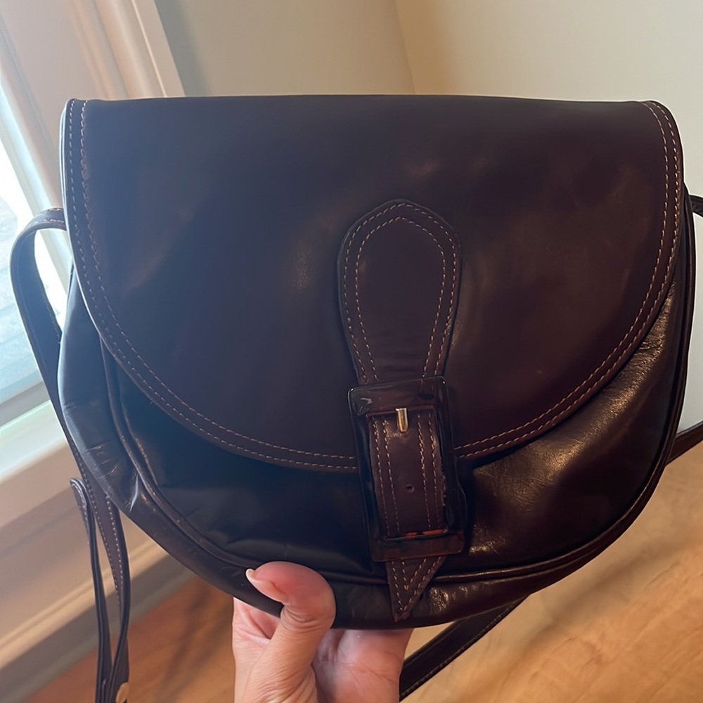 Italian brown leather bag - Picture 6 of 7
